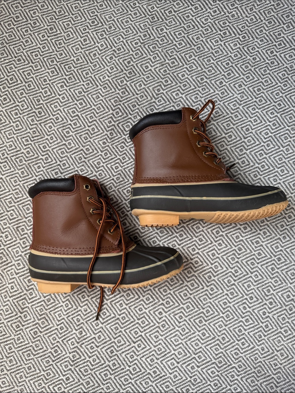 Kids Brown Waterproof Rain & Snow Boots - Picture 4 of 14